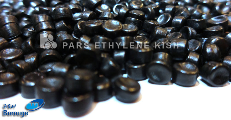 Black polyethylene material