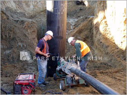installation of single-wall HDPE pipes