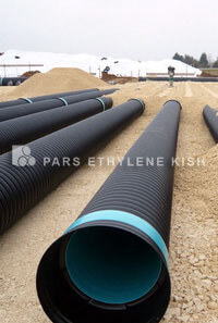Corrugated double pipe